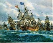 unknow artist Seascape, boats, ships and warships. 42 oil painting reproduction